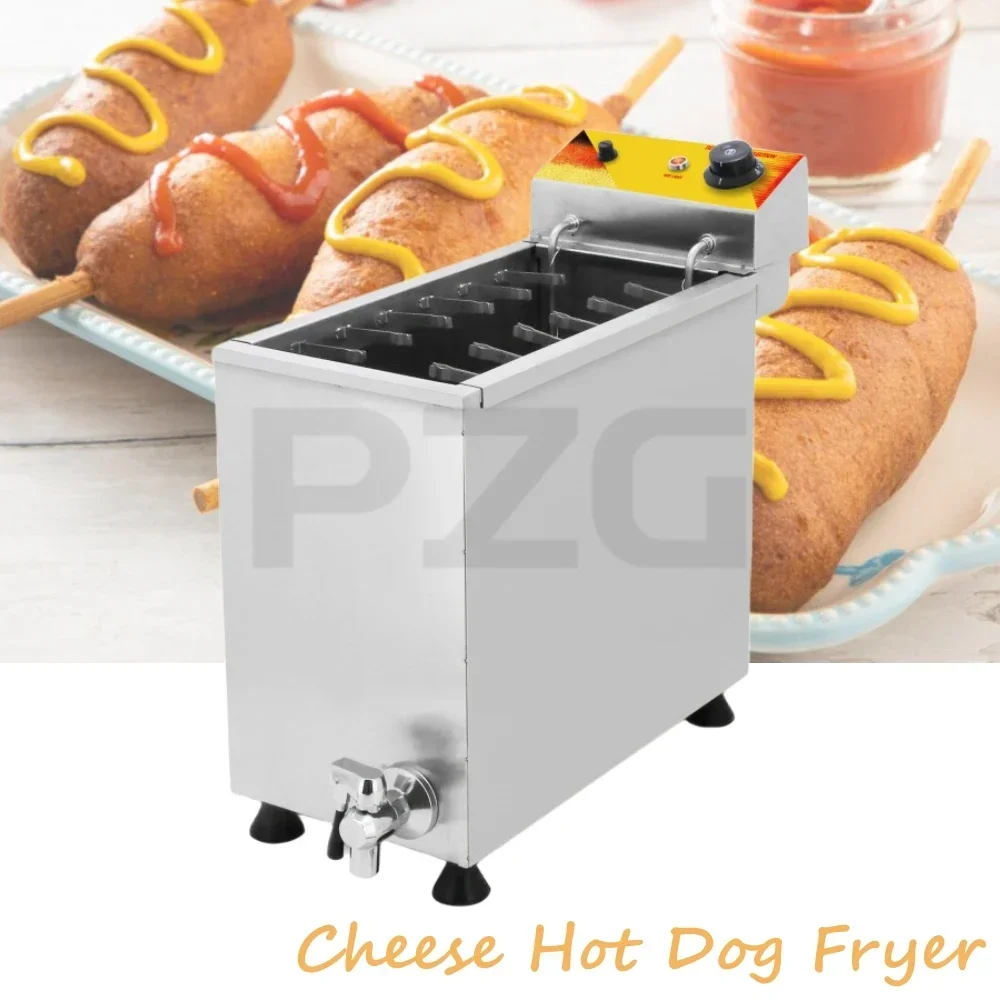 Corn Dog Stick - مقلاة كهربائية تجارية كبيرة السعة لقلي