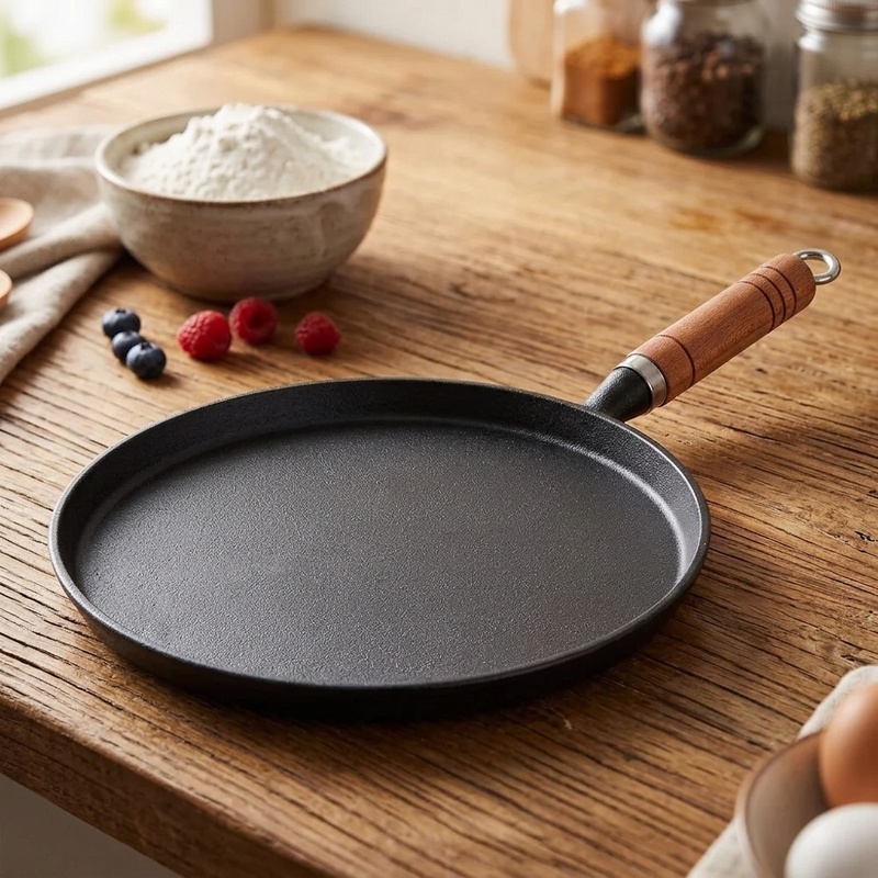 Egg Waffle Pan - مقلاة من الحديد الزهر مقاس 20/23/26