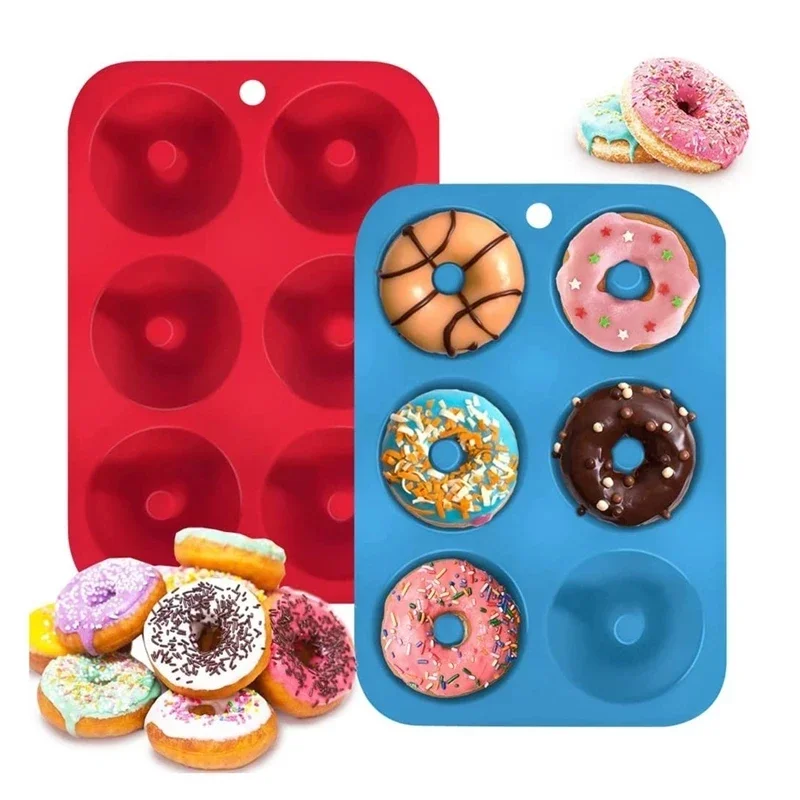 Donut Mold Silicone - 1/2 قطعة سيليكون الكعك دونات قالب