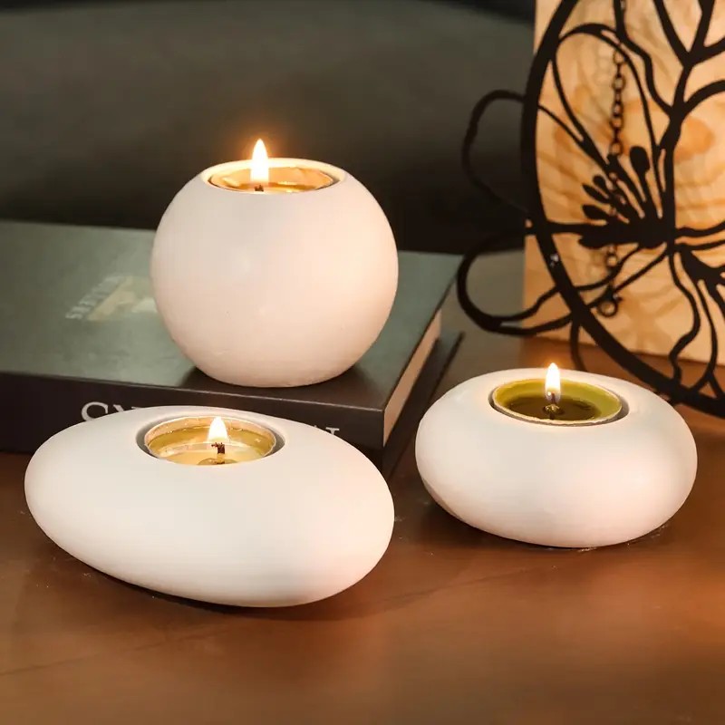 Potsticker Mold - Tealight شمعة حامل الراتنج قالب من