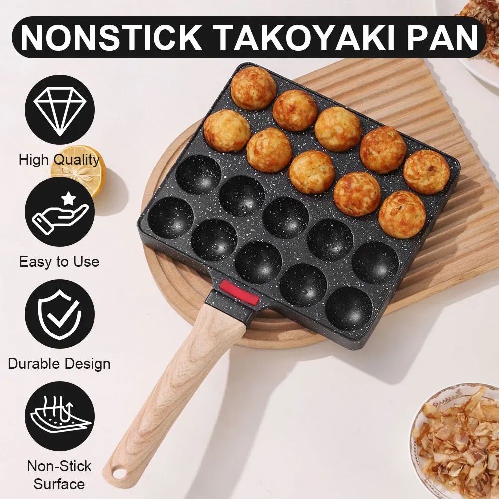 مقلاة تاكوياكي بـ 20 قالب، صان - مراجعة Takoyaki Grill Plate وسعره