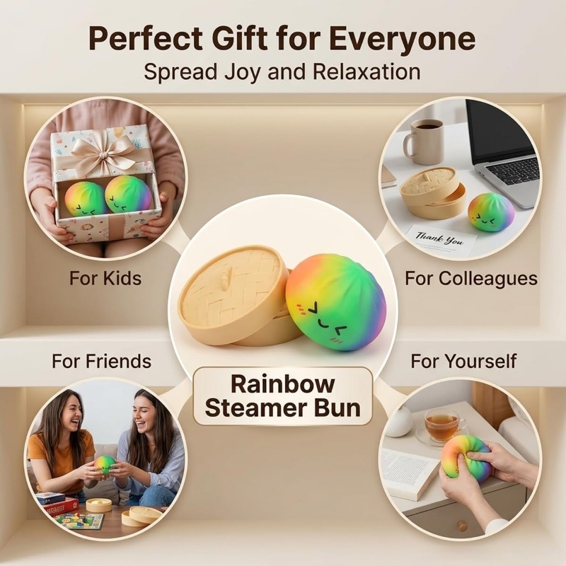 لعبة ضغط على شكل زلابية لامعة  - مراجعة Bao Steamer Bamboo وسعره