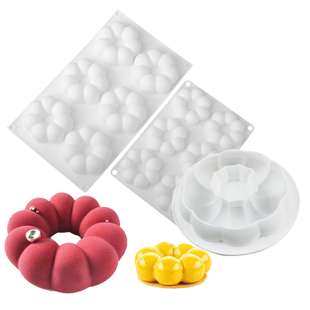 1 أو 6 خلايا البتلة على شكل دو - مراجعة Donut Mold Silicone وسعره