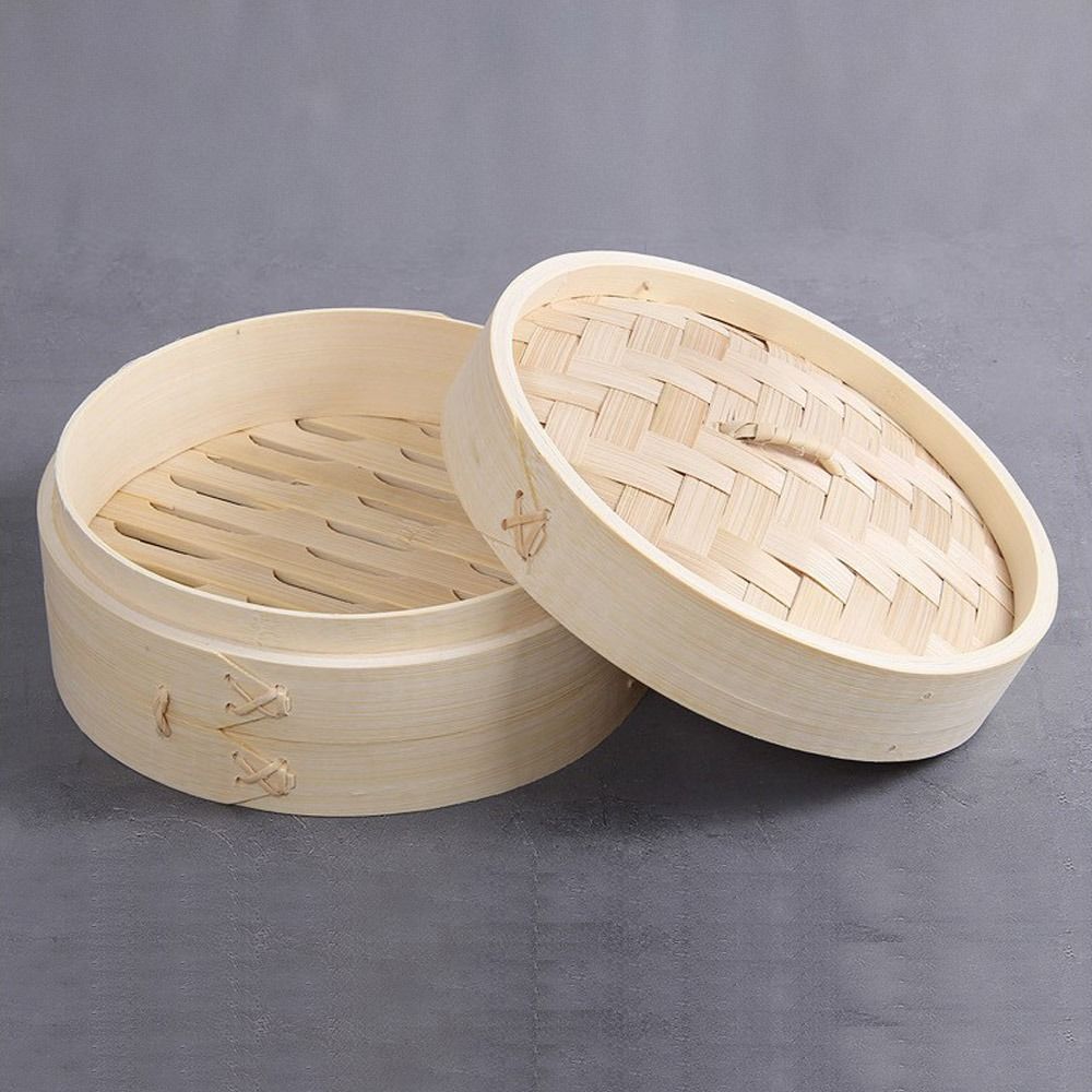 سلة تبخير صينية من الخيزران لط - مراجعة Bao Steamer Bamboo وسعره
