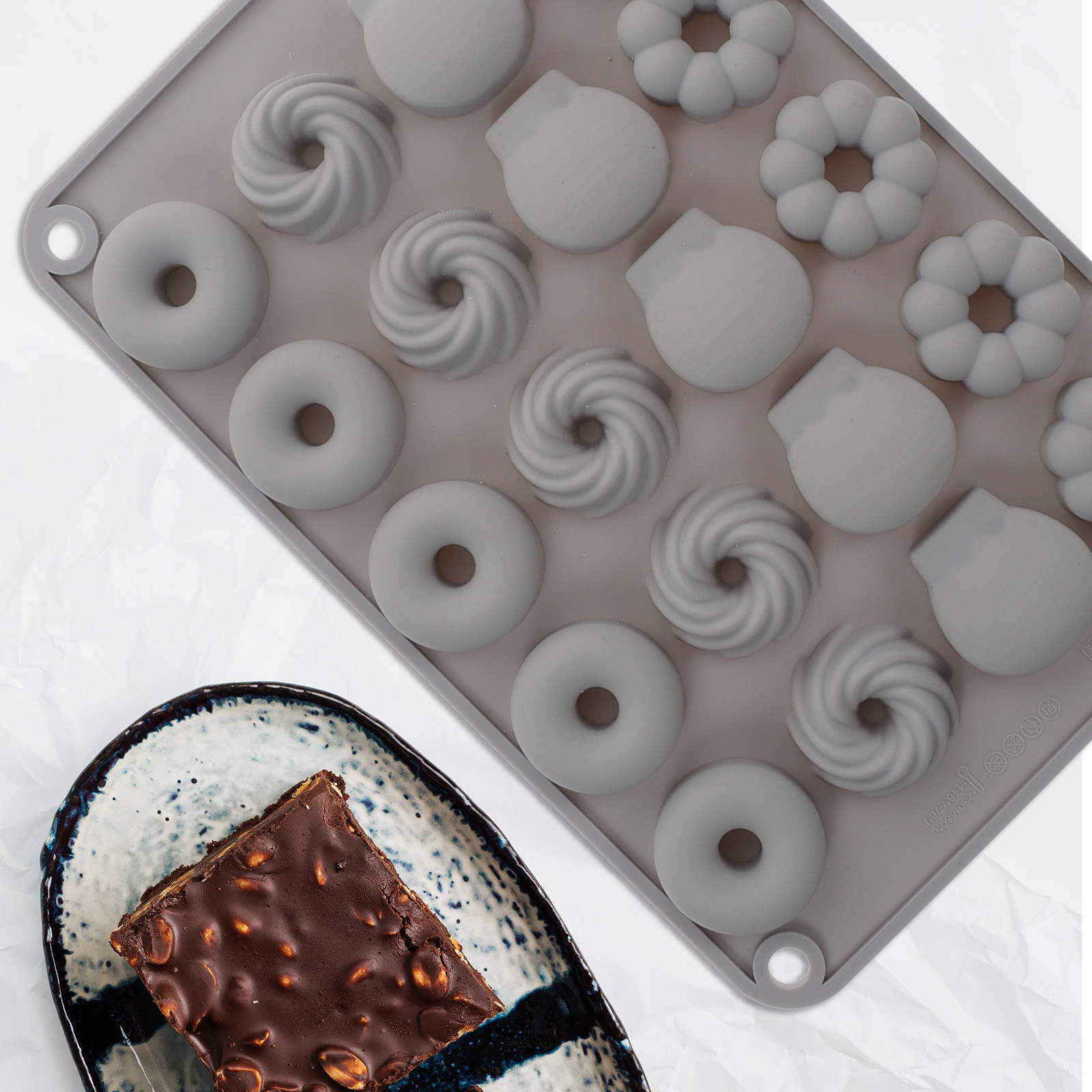 قالب دونات سيليكون صغير عالي ا - مراجعة Donut Mold Silicone وسعره