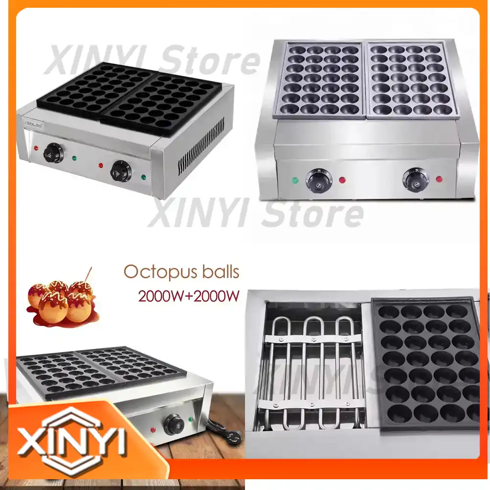 XEOLEO آلة تاكوياكي تجارية بلو - مراجعة Takoyaki Grill Plate وسعره